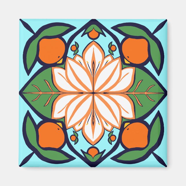 Orange Blossom Magnet (Front)