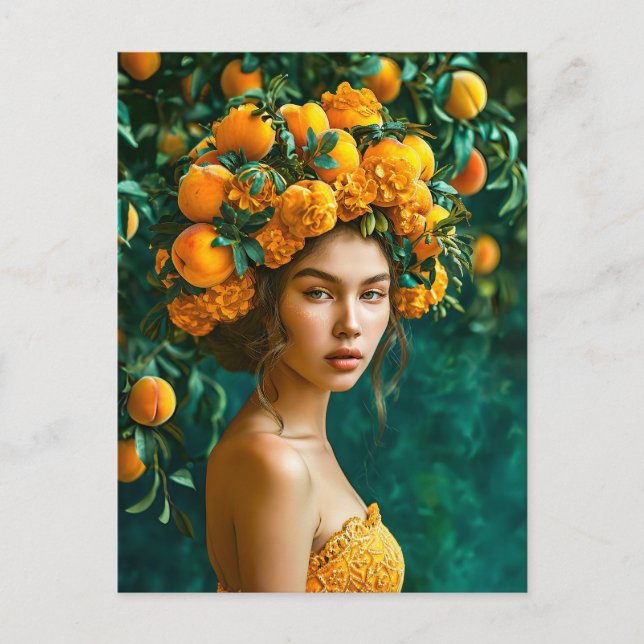 Orange Blossom Queen Holiday Postcard (Front)