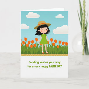 Orange Blossoms Easter Day Card