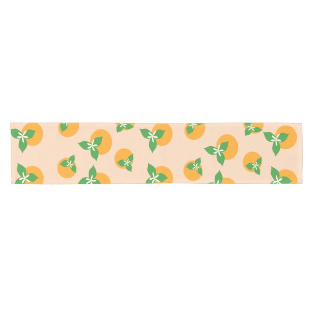 Orange Blossoms Short Table Runner (Horizontal)
