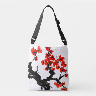 Orange Blossoms Watercolor Crossbody Bag