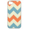 Orange blue chevron zigzag stripes zig zag pattern