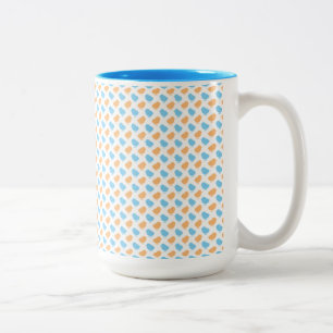 ORANGE & BLUE EASTER CHICKS Two-Tone COFFEE MUG
