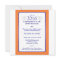 Orange & Blue Formal Graduation Party Invitation