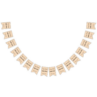 Orange & Blue Geometric Diamond Pattern Wallpaper Bunting