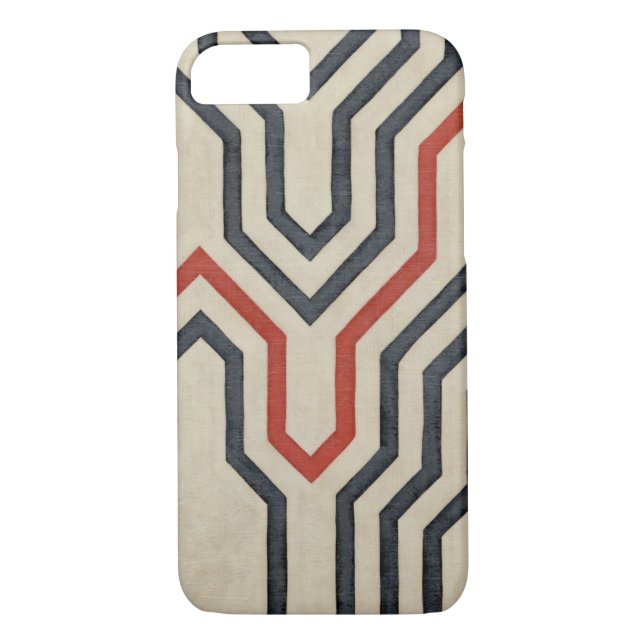 Orange & Blue Graphic Lines Case-Mate iPhone Case (Back)