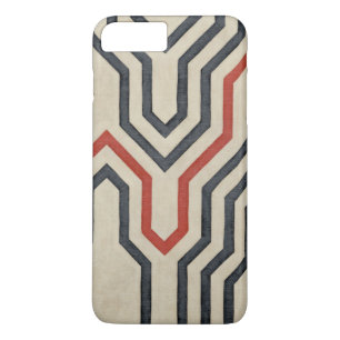 Orange & Blue Graphic Lines iPhone 8 Plus/7 Plus Case