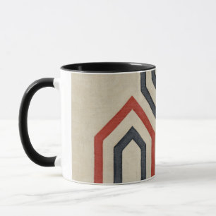 Orange & Blue Graphic Lines Mug