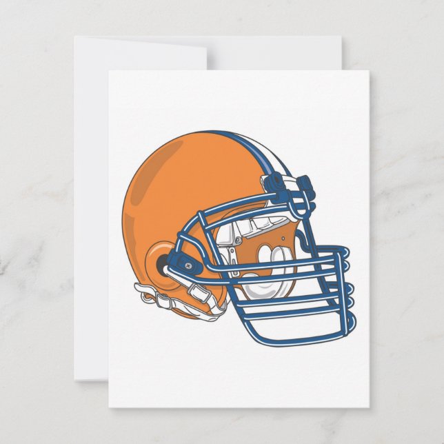Orange blue helmet (Front)