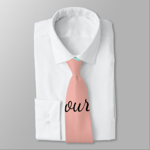 Orange blue polka dots abstract add name text t th tie