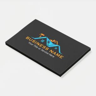 Orange & Blue Roofing Remodeling Handyman Post-it Notes