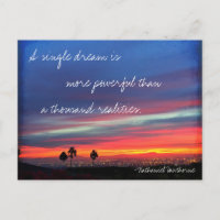 Orange Blue Sunset Single Dream Powerful Quote