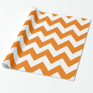 Orange Bold Chevron Wrapping Paper