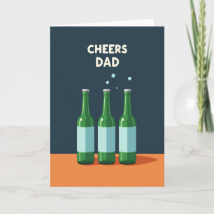 Orange Bottles Fathers Day Card