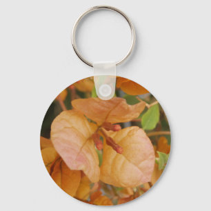 Orange Bougainvillea Keychain