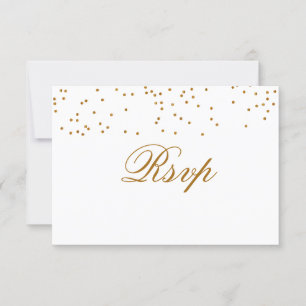 Orange Bouquet Flower  - Wedding RSVP Card