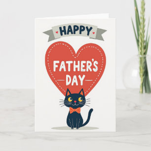 Orange Bow Fathers Day Card