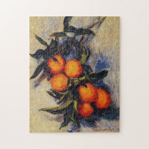 Orange Branch Bearing Fruit Monet Fine Art Jigsaw Puzzle