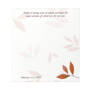 Orange Branches, Faith Verse Christian Note Paper