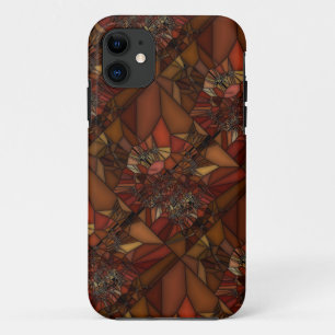Orange Brown Art iPhone 11 Case