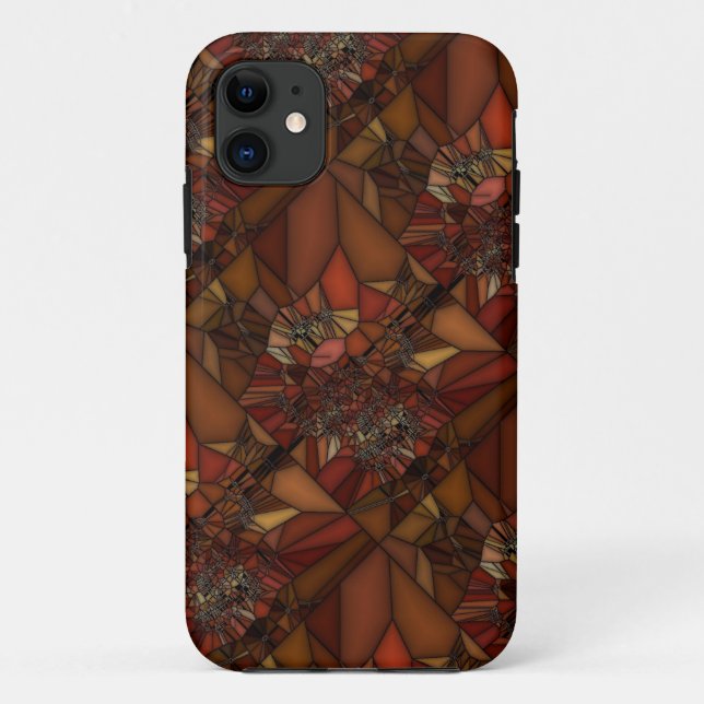 Orange Brown Art Case-Mate iPhone Case (Back)