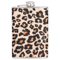 Orange Brown Black Leopard Animal Print