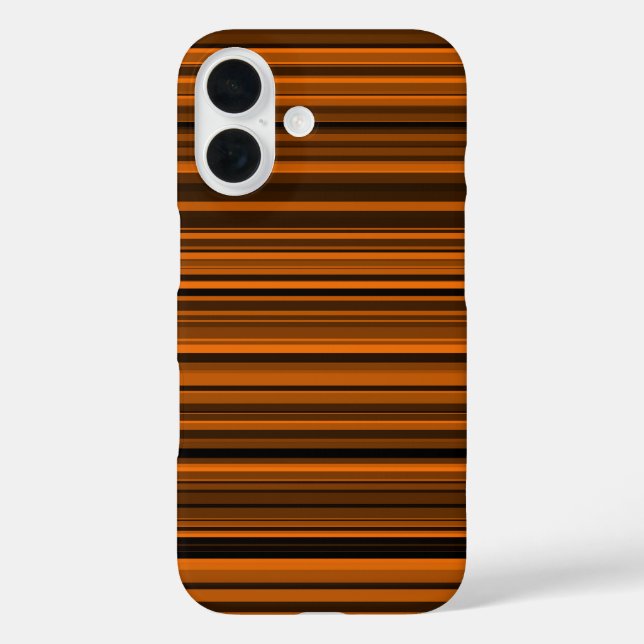 Orange Brown Black Stripes Case-Mate iPhone Case (Back)