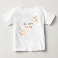 Orange brown flower happy birthday add name cutie