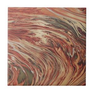 Orange Brown Gold Marble Ceramic Tile