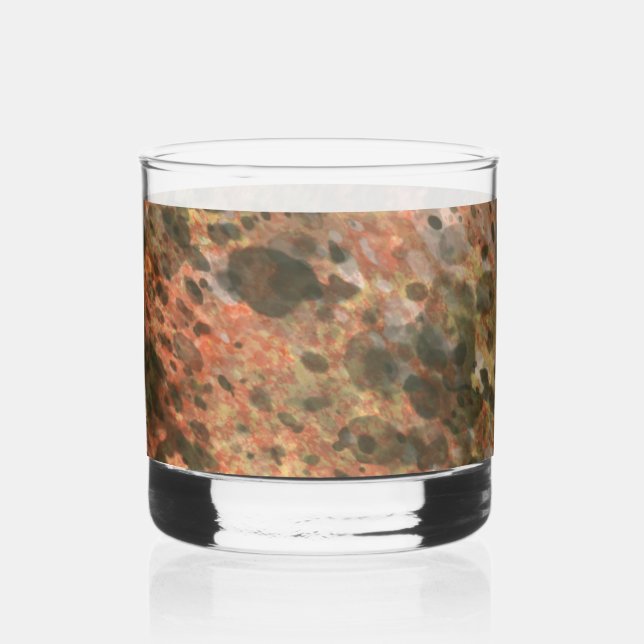 Orange Brown Marble Glass (Front)