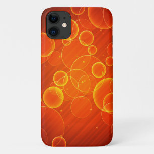 Orange Bubbles iPhone 11 Case