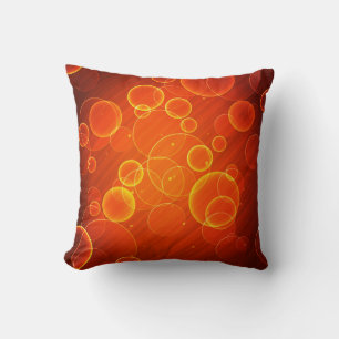 Orange Bubbles Cushion