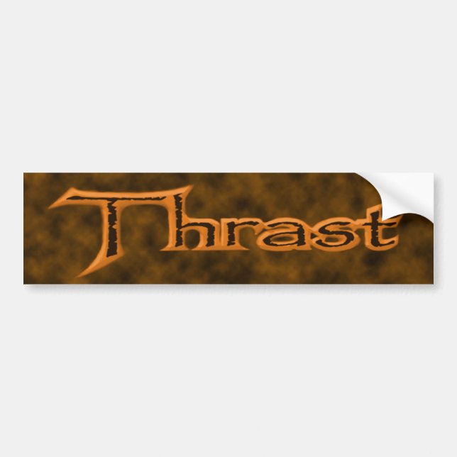 Orange Bumper Sticker (Front)
