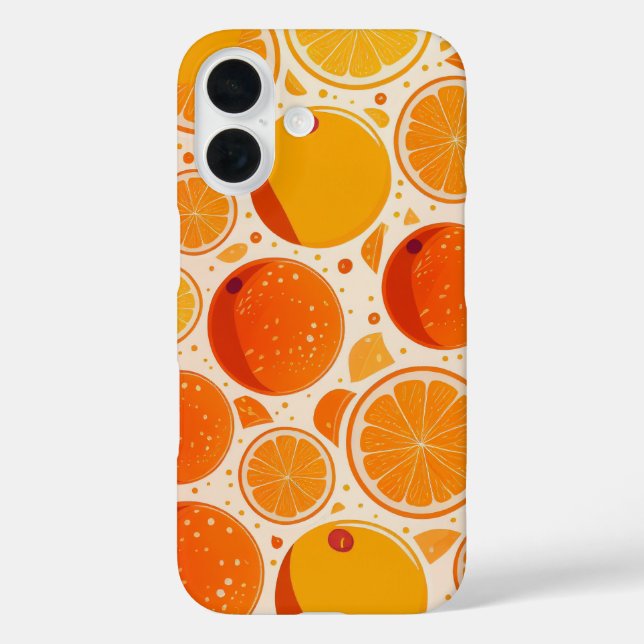 Orange Burst Case-Mate iPhone Case (Back)