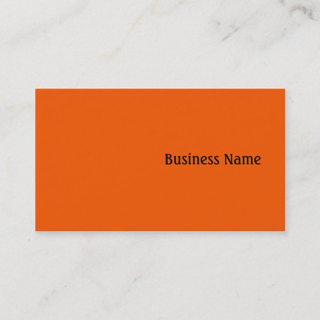 Orange Business Card (Front)