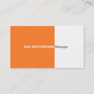 Orange Business Card