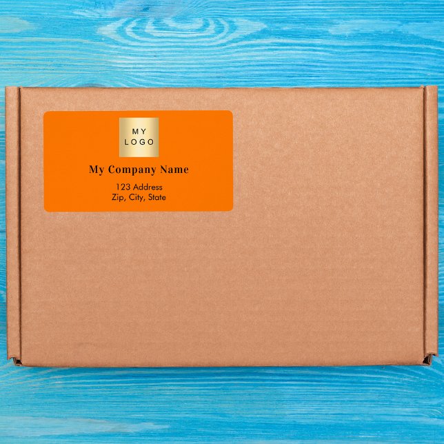Orange business logo return address shipping (Creator Uploaded)