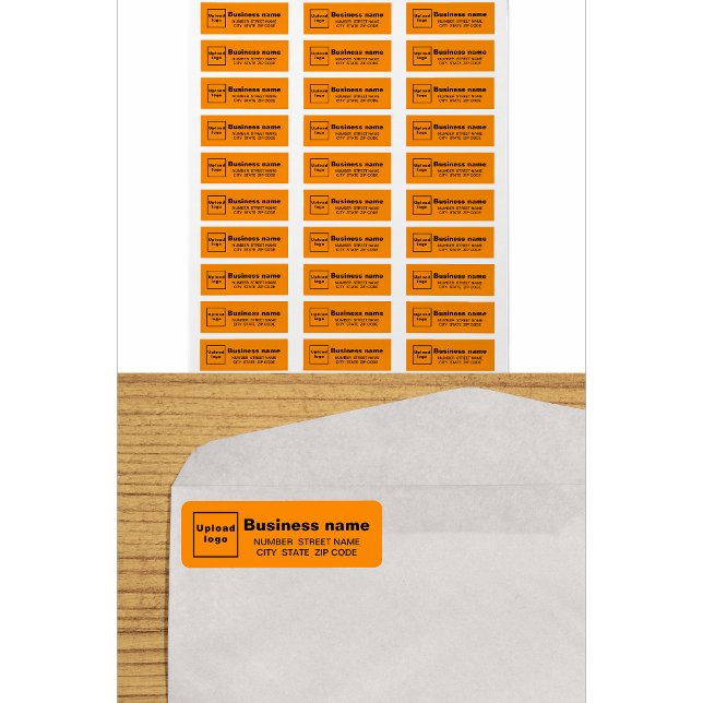 Orange Business Return Address Labels (Creator Uploaded)