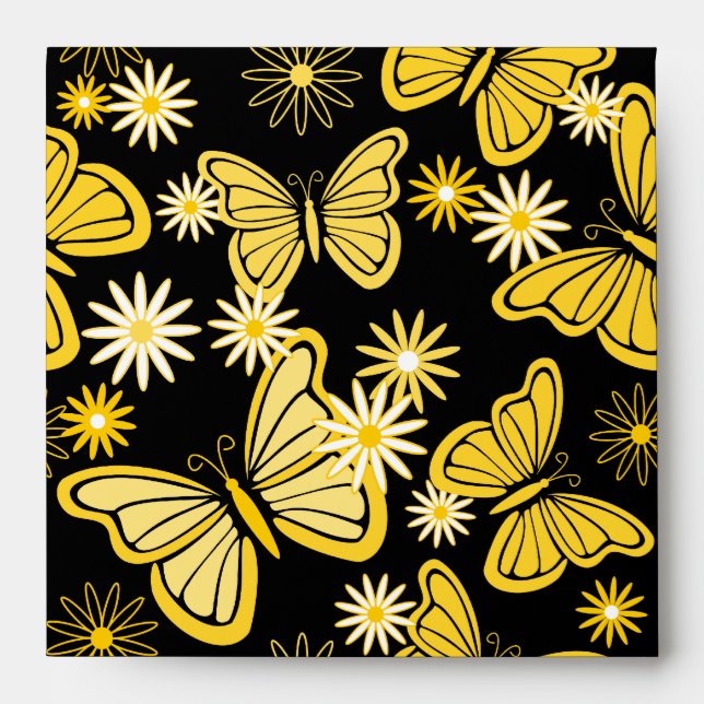 Orange butterflies Envelope (Front)