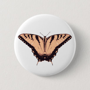 Orange Butterfly Buttons