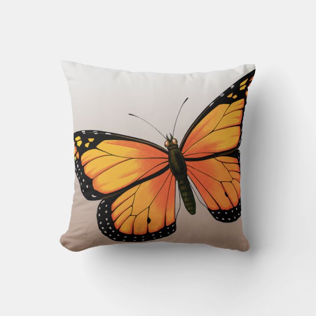 Orange Butterfly Cushion (Front)