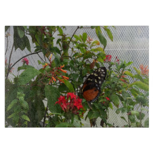 ORANGE BUTTERFLY CUTTING BOARD
