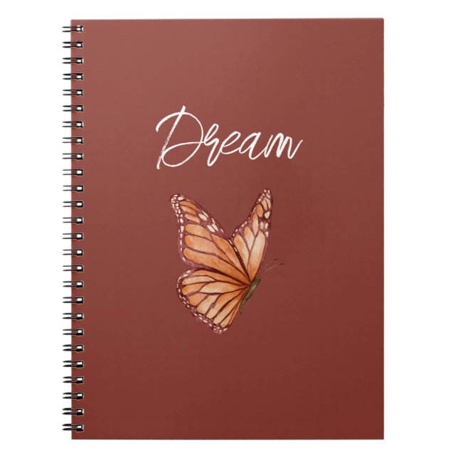Orange Butterfly Dream Notebook (Front)