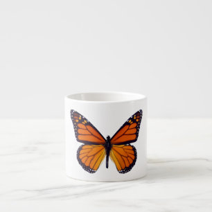 Orange Butterfly Espresso Mug
