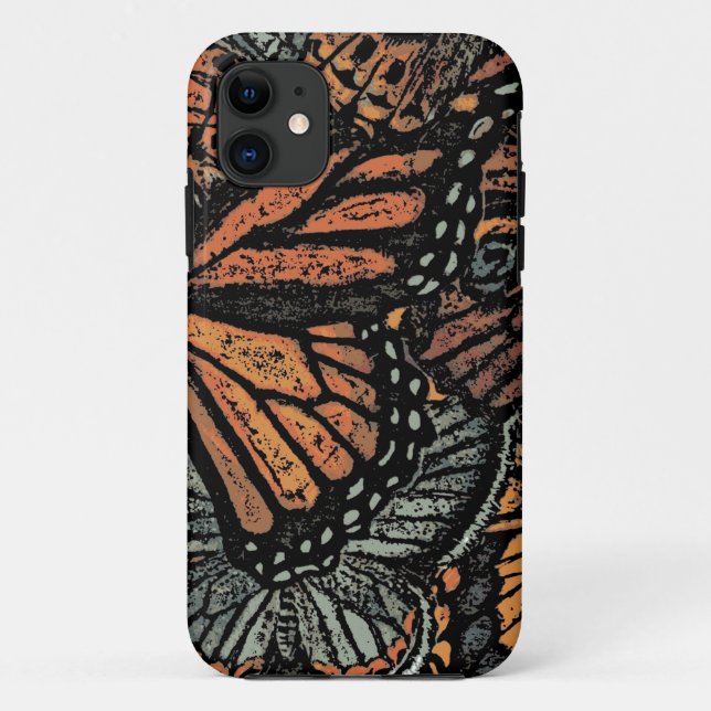 Orange butterfly fantasy abstract art Case-Mate iPhone case (Back)