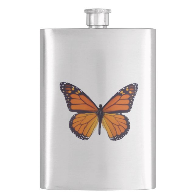 Orange Butterfly Flask (Front)