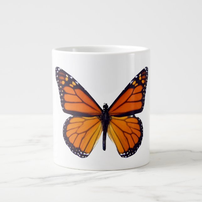 Orange Butterfly Jumbo Mug (Front)