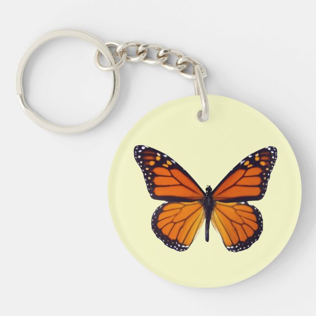 Orange Butterfly Key Chain (Front)