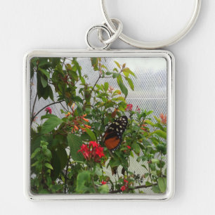 ORANGE BUTTERFLY KEY RING