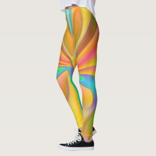Orange Butterfly Leggings